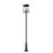Z-Lite Rainer 5 Light Outdoor Post Mounted Fixture, 15.5in. W x 121.5in. H, Black 5015PHXLR-519P-BK - alternate 8